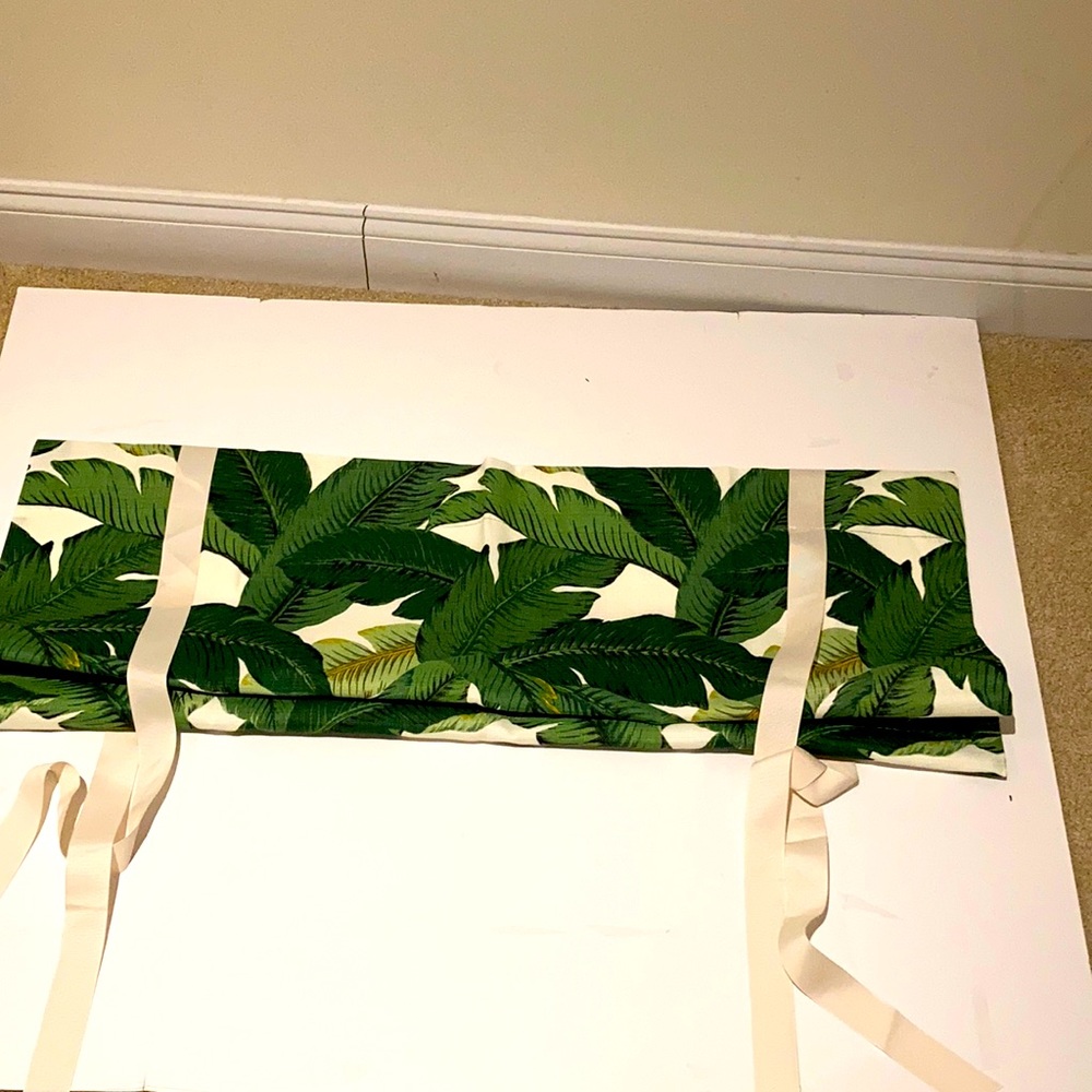 Tie-up window valance - set of 2